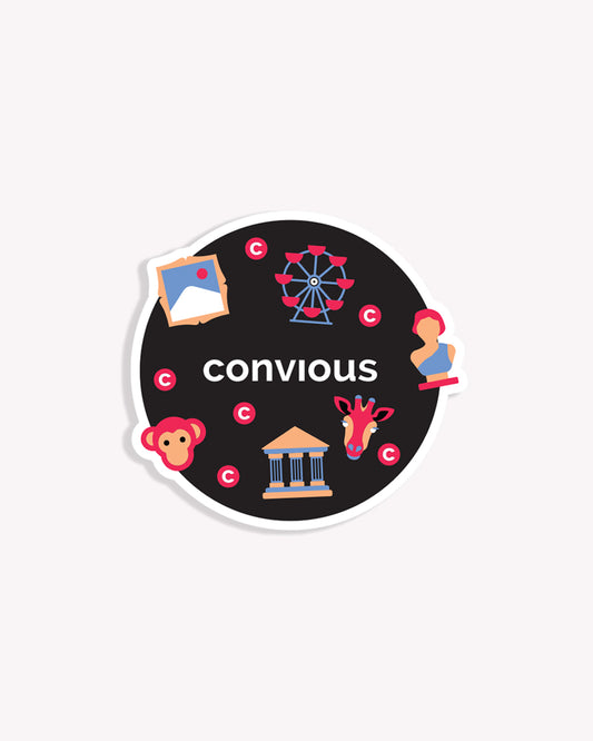 Convious Round Sticker